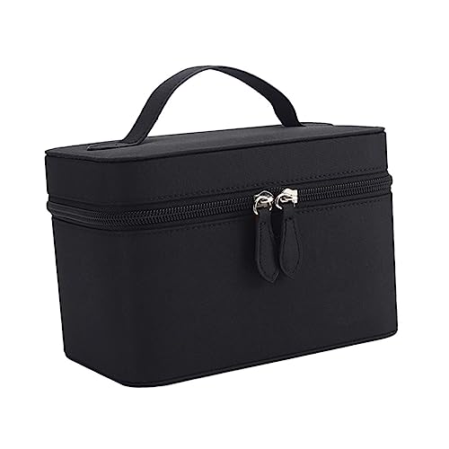 CHICAMPERA wasserdichte Große Kosmetiktasche mit Spiegel Handlicher Reise Kulturbeutel für Damen Geräumige Make Up Aufbewahrung für Lippenstift Foundation Hautpflege und Tägliche Kosmetik von CHICAMPERA