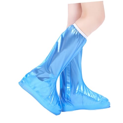 CHICAMPERA wasserdichte Verlängerte Überschuhe mit Reißverschluss und Elastischem Schützend vor Nässe und Schlamm rutschfeste Schuhüberzieher für Herren Outdoor von CHICAMPERA