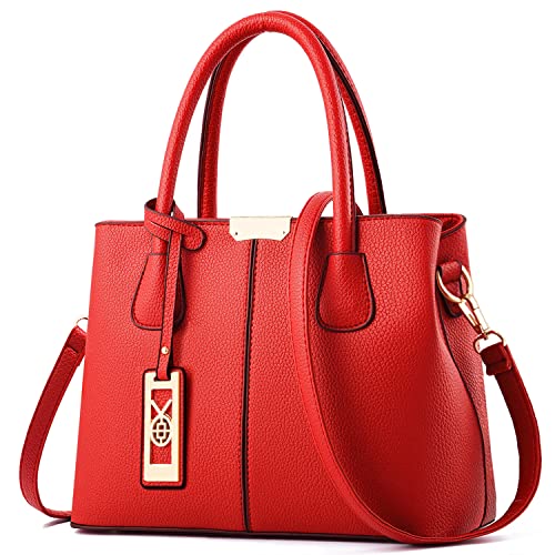 CHICAROUSAL Handtaschen für Damen, Designer-Handtasche für Damen, rot, Medium von CHICAROUSAL