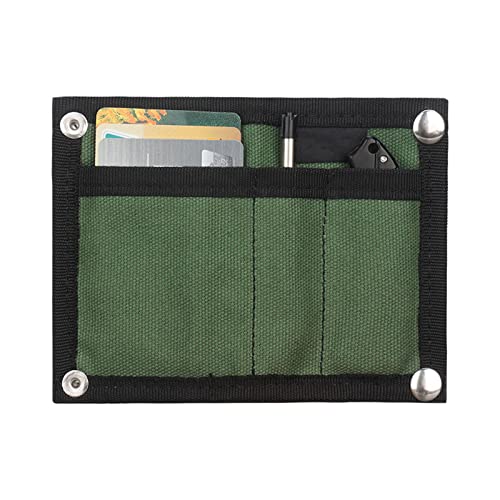 CHICIRIS EDC Pouch Wallet, Foldable Card Case EDC Pouch Neat Storage for Outdoor Hiking (Green) von CHICIRIS