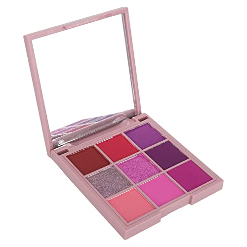 Lidschatten-Palette Pigmentierter Tragbarer Matt-Glitter-Lidschatten 9 Farben für Frauen auf Reisen (M9-8) von CHICIRIS