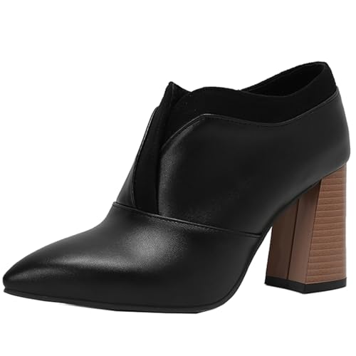 CHICMARK Damen Chelsea Boots Blockabsatz | Leichter Einstieg und Trendfarben | Herbstmode (Schwarz, 43) von CHICMARK