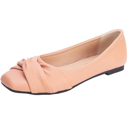 CHICMARK Damen Komfort-Slip-On Ballerinas/Loafer Flache Schuhe (Braun, 38) von CHICMARK