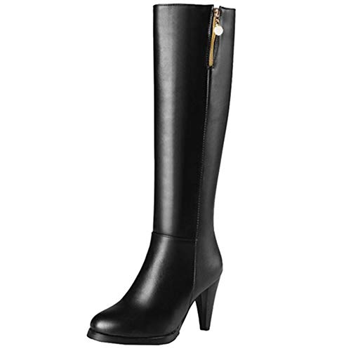 CHICMARK Damen Langschaft Stiefel mit Absatz (Schwarz, 42 EU) von CHICMARK
