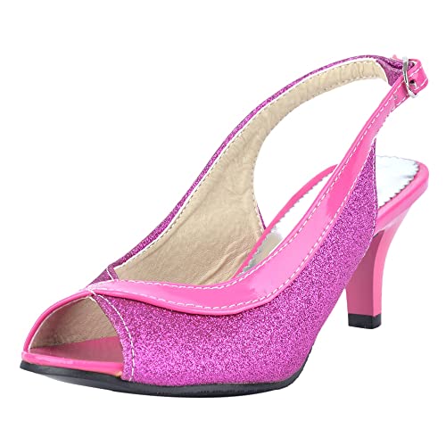 CHICMARK Damen Peep Toe Sandalen mit Kitten Heel Schuhe für Party von CHICMARK
