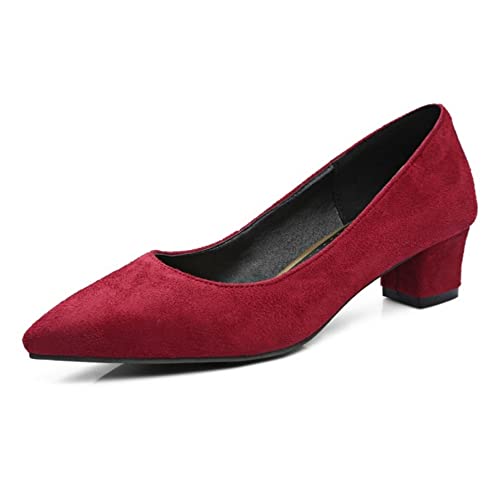 CHICMARK Damen-Slip-on-Pumps mit Blockabsatz Elegante Pumps für Dating/Party von CHICMARK