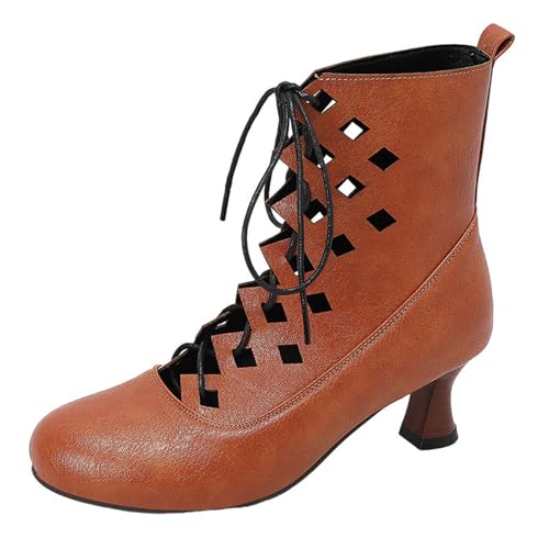 CHICMARK Damen Stiefelette mit Diamantmuster | Weiches Innenfutter | Freizeit und Herbstmode (Gelb, 43) von CHICMARK