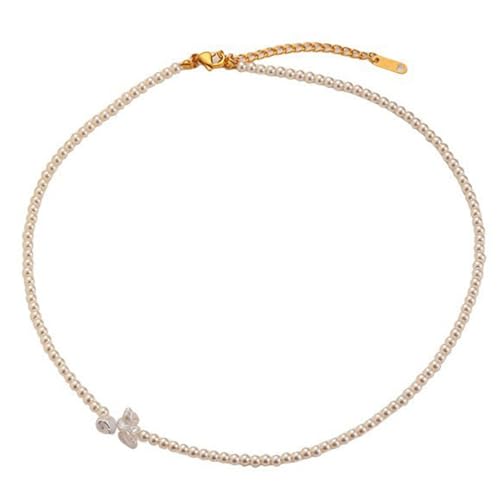 CHICMARK Geometrische Synthetische Perlenkette Verstellbare Kette Damen Elegant Schlüsselbein Schmuck für Alltag CHICMARK Geometrische Synthetische Perlenkette Verstellbare Kette Damen Elegant Schlüsselbein Schmuck für Alltag von CHICMARK