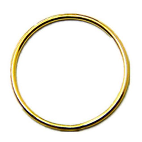 CHICMARK Minimalistischer Ring Stapelbar Damen Dünner Goldfarben Ring Mehrere Größen Alltag (Golden, 8) von CHICMARK