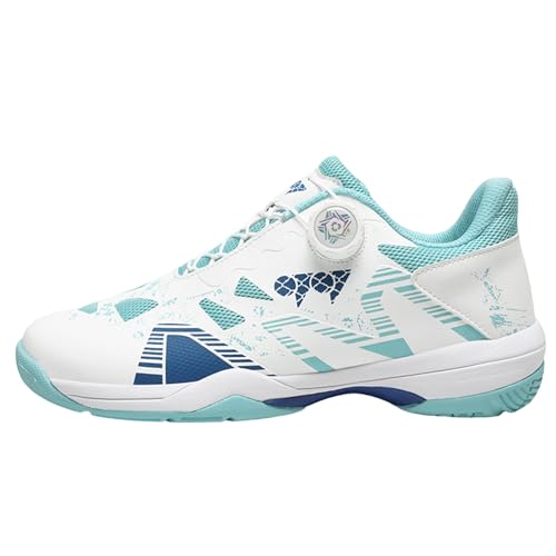 CHICMARK Paarenschuhe für Badminton und Tennis, Atmungsaktives Netzfutter (Hellblau, 37 EU) von CHICMARK