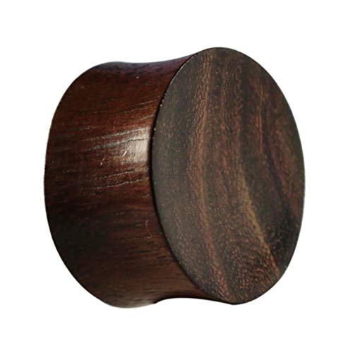 CHICNET Flesh Plug Tunnel Ohrring Ohrstecker Lobe Piercing Expander aus Teakholz Holz, Dunkelbraun, Double Flared Holztunnels 4mm - 30 mm Plugs Damen Herren 28 mm CHICNET Flesh Plug Tunnel Ohrring Ohrstecker Lobe Piercing Expander aus Teakholz Holz, Dunkelbraun, Double Flared Holztunnels 4mm - 30 mm Plugs Damen Herren 28 mm von CHICNET