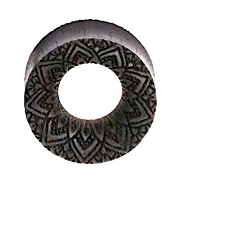 CHICNET Flesh Tunnel Narraholz double flared Laser Blumen Gravur Holz Plug Expander Dehner Lobe Ohr Piercing Organic handmade braun dunkel filigran Damen Herren 8mm - 22mm 12 mm CHICNET Flesh Tunnel Narraholz double flared Laser Blumen Gravur Holz Plug Expander Dehner Lobe Ohr Piercing Organic handmade braun dunkel filigran Damen Herren 8mm - 22mm 12 mm von CHICNET