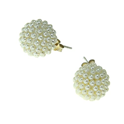 CHICNET Kugel Ball Ohrstecker 925 Sterling Silber Mini Perlen 12mm große Damen Herren Beeren Ohrringe weiß gold silber grau Ohr Schmuck Perlenohrstecker weiß CHICNET Kugel Ball Ohrstecker 925 Sterling Silber Mini Perlen 12mm große Damen Herren Beeren Ohrringe weiß gold silber grau Ohr Schmuck Perlenohrstecker weiß von CHICNET