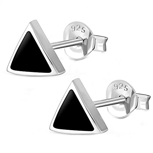CHICNET Ohrstecker 925 Sterling Silber Dreieck Türkis Malachit Onyx Lapis Stein Abalone Muschel Perlmutt Paua Damen Herren Ohrringe bunt weiß grün blau schwarz türkis Onyx CHICNET Ohrstecker 925 Sterling Silber Dreieck Türkis Malachit Onyx Lapis Stein Abalone Muschel Perlmutt Paua Damen Herren Ohrringe bunt weiß grün blau schwarz türkis Onyx von CHICNET
