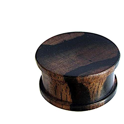CHICNET Plug Flesh Tunnel Expander Dehner Ohr Piercing Lobe Tubes aus Tigerholz Holz, Ribbed Straight in schwarz braun, Damen Herren Unisex, Größen 5mm - 30mm CHICNET Plug Flesh Tunnel Expander Dehner Ohr Piercing Lobe Tubes aus Tigerholz Holz, Ribbed Straight in schwarz braun, Damen Herren Unisex, Größen 5mm - 30mm von CHICNET