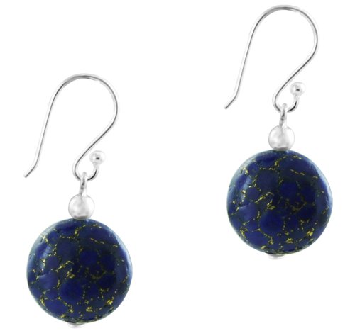Chic-Net Damen Ohrringe Ohrhänger 925er Sterling Silber Ohrring Ohrschmuck Steine Lapislazuli blau Chic-Net Damen Ohrringe Ohrhänger 925er Sterling Silber Ohrring Ohrschmuck Steine Lapislazuli blau von CHICNET