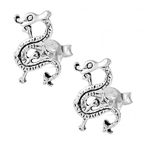 Chic-Net Silberohrstecker Ohrstecker 925er Sterling Silber Schmuck Drache von CHICNET