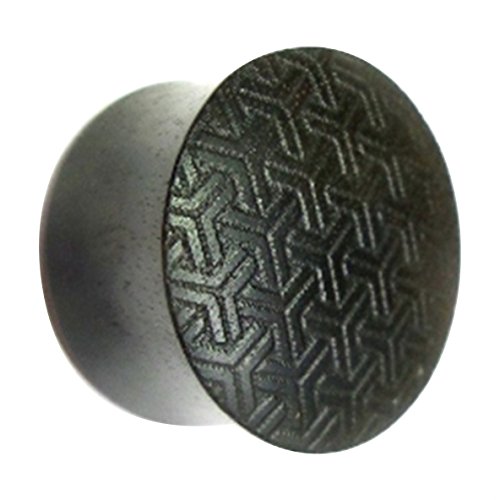 Flesh Plug Ebenholz Peace Knoten Muster double flared Lobe Dehner schwarz Gravur dunkel Expander | unisex Piercing Damen Herren | Organic Holz Ohrring Ohrstecker Holzplug Ebony Earplug Tunnel 10 mm Flesh Plug Ebenholz Peace Knoten Muster double flared Lobe Dehner schwarz Gravur dunkel Expander | unisex Piercing Damen Herren | Organic Holz Ohrring Ohrstecker Holzplug Ebony Earplug Tunnel 10 mm von CHICNET