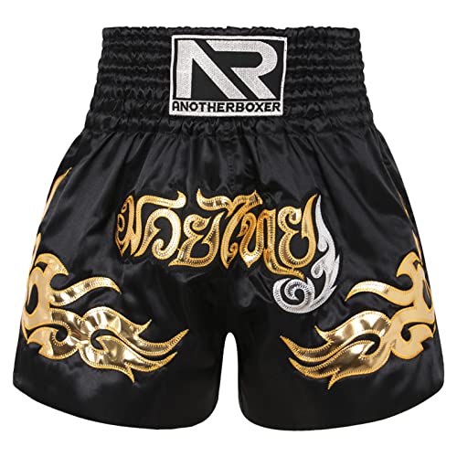 CHICTRY MMA Shorts für Training und Kickboxen Kurz Hose für Kampfsport Freefight Grappling Boxen Kampfshorts Trainingshose für Muay Thai Gr. M-3XL Schwarz M von CHICTRY