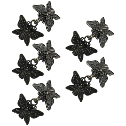 CHICTRY Schmetterling Pullover Schal Clips Retro Cardigan Verschluss Schalkragen Verschluss Für Kleider Kragen Schals Bronze Einheitsgröße von CHICTRY