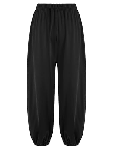 CHICTRY Taiji Trainingshose Kinder Junge Freizeit Chinesische Kampfkunst Tai Chi Kung Fu Qigong Shaolin Hose Leggings Locker Elastisch Schwarz 134-140 CHICTRY Taiji Trainingshose Kinder Junge Freizeit Chinesische Kampfkunst Tai Chi Kung Fu Qigong Shaolin Hose Leggings Locker Elastisch Schwarz 134-140 von CHICTRY