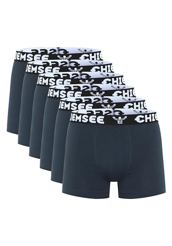 CHIEMSEE Boxershorts Herren I 6er Set Kurze Herren Unterhosen mit elastischem Waistband Style I Regular fit Boxershorts Men aus atmungsaktiver Baumwolle I 2 Farben, Größe S-4XL von CHIEMSEE