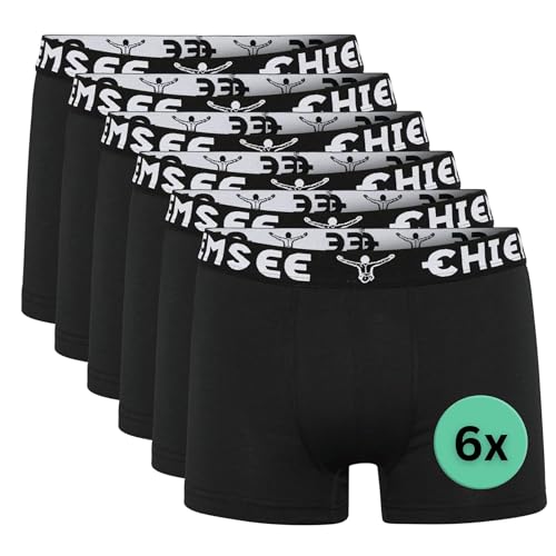 Chiemsee Boxershorts Herren I 6er Set Kurze Herren Unterhosen mit elastischem Waistband Style I Regular fit Boxershorts Men aus atmungsaktiver Baumwolle I 2 Farben, Größe S-4XL von Chiemsee