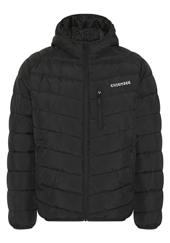 Chiemsee Steppjacke Herren I Regular Fit Herren Steppjacke Logo, Kapuze, Seiten- und Brusttasche I Vegane Herbstjacke Herren ohne Daunen, praktisch mit Zipper I 2 Farben, Größe S-3XL von Chiemsee