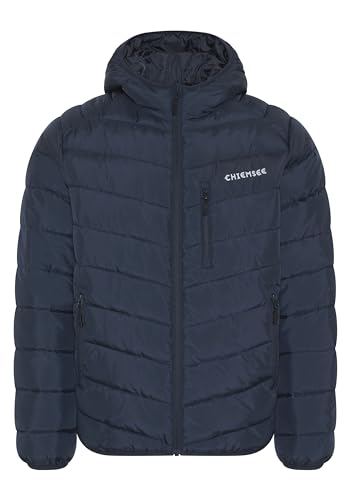 Chiemsee Steppjacke Herren I Regular Fit Herren Steppjacke Logo, Kapuze, Seiten- und Brusttasche I Vegane Herbstjacke Herren ohne Daunen, praktisch mit Zipper I 2 Farben, Größe S-3XL von Chiemsee