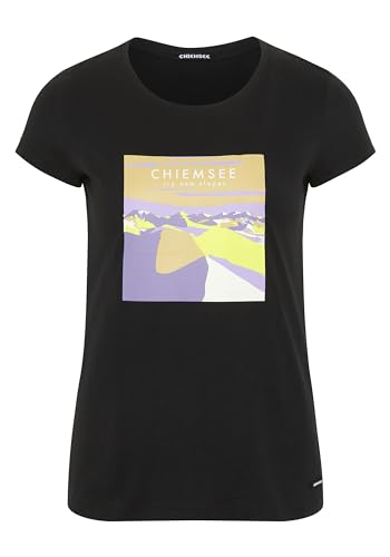 T-Shirt mit Berg-Motiv und Schriftzügen von CHIEMSEE
