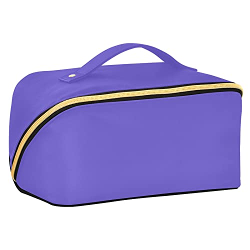 CHIFIGNO Hellblaue Kosmetiktasche, Rhombus-Make-up-Organizer, Schmuck-Organizer, tragbare Aufbewahrungstaschen für Damen und Mädchen, Schiefer, Blau, Einheitsgröße, Modern von CHIFIGNO