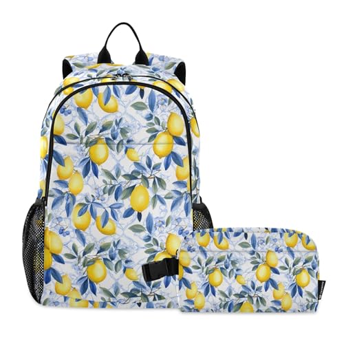 CHIFIGNO Kinder-Schulrucksack mit isolierter Lunchtasche für Mädchen und Jungen, Teenager-Rucksack, Tagesrucksack, Schultasche von CHIFIGNO
