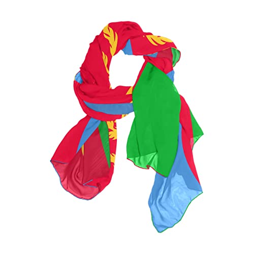 Eritrea Flagge Langer Schal Schal Wrap Damen seidige Schals Mode Strand Sarong Wrap, Eritrea-Flagge von CHIFIGNO