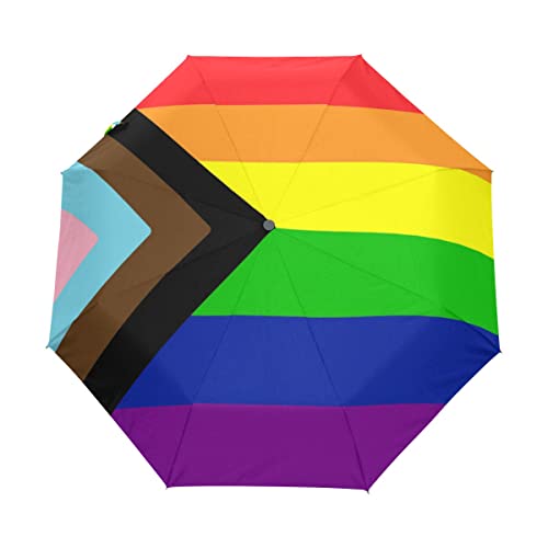 Pride Regenschirm, Regenbogen-Flagge, automatisches Öffnen und Schließen von CHIFIGNO