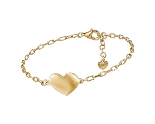 Armband mit Herz, goldfarben, 16 + 3 cm, 12 x 11 mm Armband mit Herz, goldfarben, 16 + 3 cm, 12 x 11 mm von CHIGUAGUA