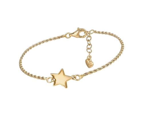 CHIGUAGUA Armband vergoldet mit Stern, verstellbar, 16 cm + 3 cm Verlängerung, 10 mm CHIGUAGUA Armband vergoldet mit Stern, verstellbar, 16 cm + 3 cm Verlängerung, 10 mm von CHIGUAGUA