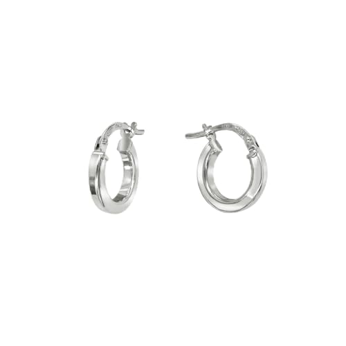 Creolen aus Sterlingsilber, 2 x 12 mm, klassisches Design von CHIGUAGUA