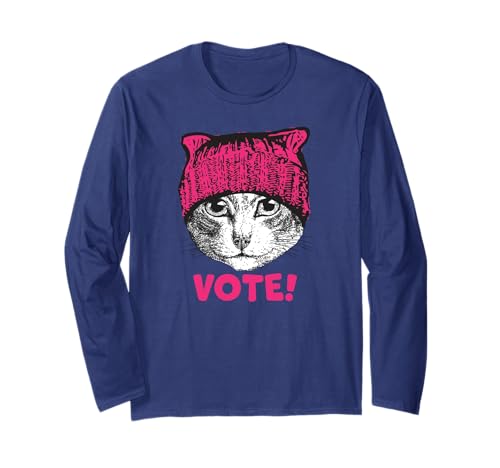 Kinderlose Katze Damen Abstimmung PUSSYHAT CAT VOTE Langarmshirt Kinderlose Katze Damen Abstimmung PUSSYHAT CAT VOTE Langarmshirt von CHILDLESS CAT LADIES VOTE PUSSYHAT CAT VOTE