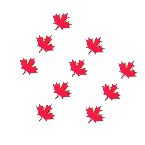 CHILDWEET 10st Neuheit Kleidung Kanada-stift Kanada-flaggenstift Kanadisches Revers Brosche Kanada-pins Aus Metall Kanada-abzeichen Kanada Revers Kanada-blattstift Fräulein Retro-öl Mode von CHILDWEET
