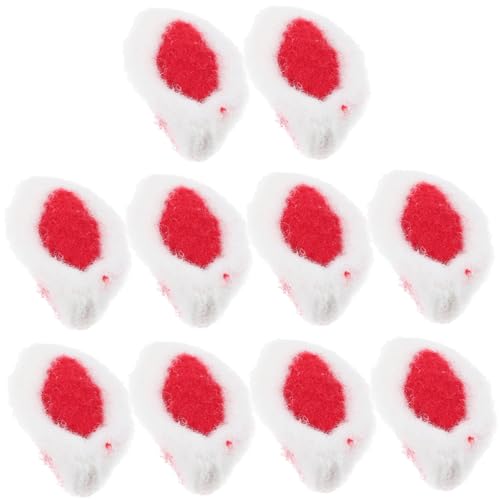 CHILDWEET 10stücke Diy Hasenohr Zubehör Für Haarspangen Handwerk Hasenohr Charm Zubehör Für Mädchen Frauen Basteln von CHILDWEET