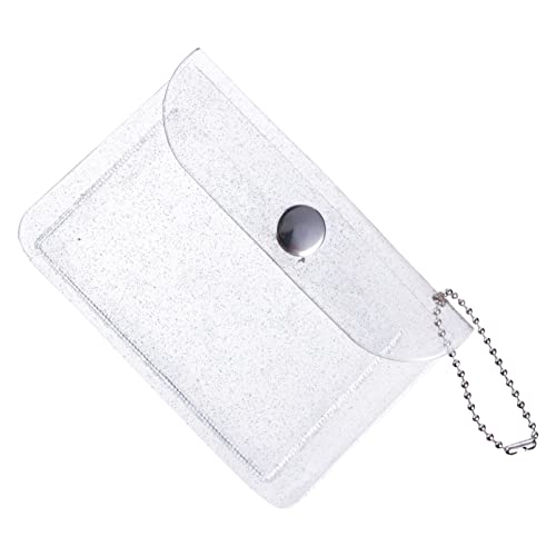 CHILDWEET 3st PVC Transparentes Kartenetui Tragbare Münzhaltertasche Flash-Wallet Schlüsselhalter Für Münzbeutel Schlüsselanhänger Münzbeutel Frauengeldbörse Geldbeutel Fräulein Weihnachten von CHILDWEET