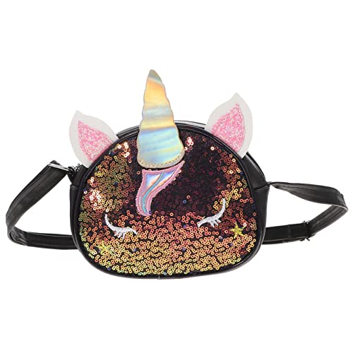 CHILDWEET Einhorn Umhängetasche Schultertasche Geschenke Für Mädchen Im Teenageralter Taschengeschenke Für Kinder Handtasche Haustier Für Mädchen Pu Kleinkind Paillettentasche Fräulein von CHILDWEET