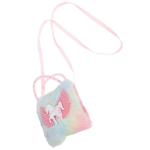 CHILDWEET Einhorn-umhängetasche Für Kleine Mädchen Einhorn-umhängetasche Für Mädchen Einhorn-geldbörse Für Mädchen Handtasche Für Kleine Mädchen Geldbörsen Stoff Schulterriemen Kind Tragbar von CHILDWEET