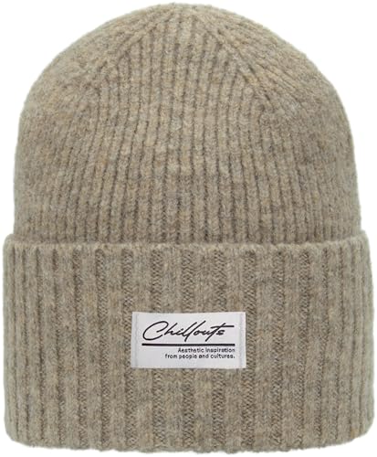 CHILLOUTS Agneta Hat - Beanie - beige - Einheitsgröße - Recycled Material - Wintermütze von CHILLOUTS
