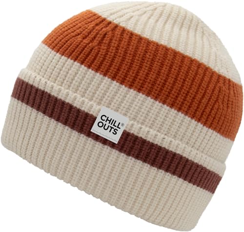 CHILLOUTS Bastian Hat - Beanie - weiß - Einheitsgröße - Fleece Inside - Wintermütze von CHILLOUTS