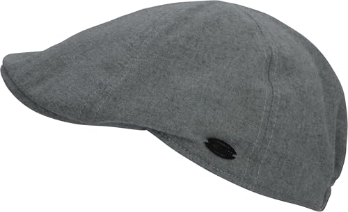 CHILLOUTS Calvin Hat - Flat Cap - grau - M-L - - Schiebermütze von CHILLOUTS