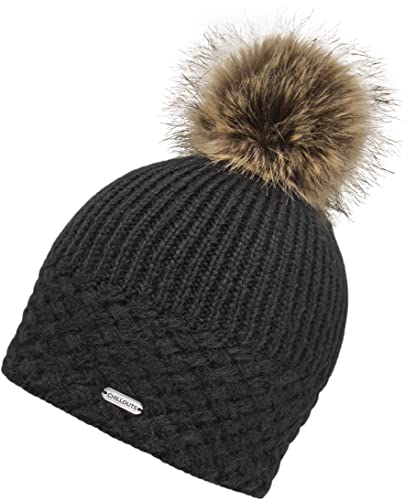 CHILLOUTS Wintermütze mit Fleecefutter - Abnehmbarer Veganer Bommel Apple Hat von CHILLOUTS