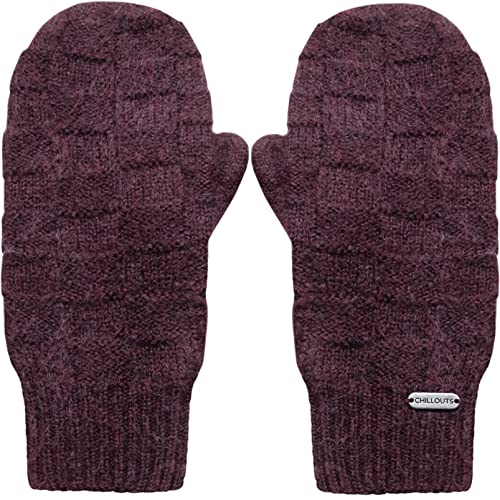 CHILLOUTS Damen Lauren Glove Winterhandschuhe, Bordeaux, Einheitsgröße EU von CHILLOUTS