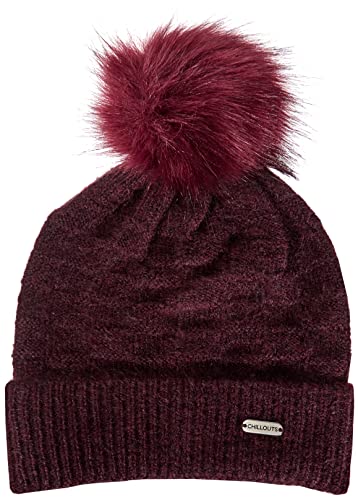 CHILLOUTS Damen Samantha Hat Beanie-Mütze, Bordeaux, Einheitsgröße EU von CHILLOUTS