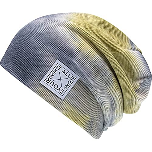 CHILLOUTS Damen Ubud Hat Longbeanie, Grau/Oliv, Einheitsgröße EU von CHILLOUTS